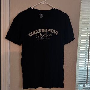 Lucky Brand Black Graphic Tee